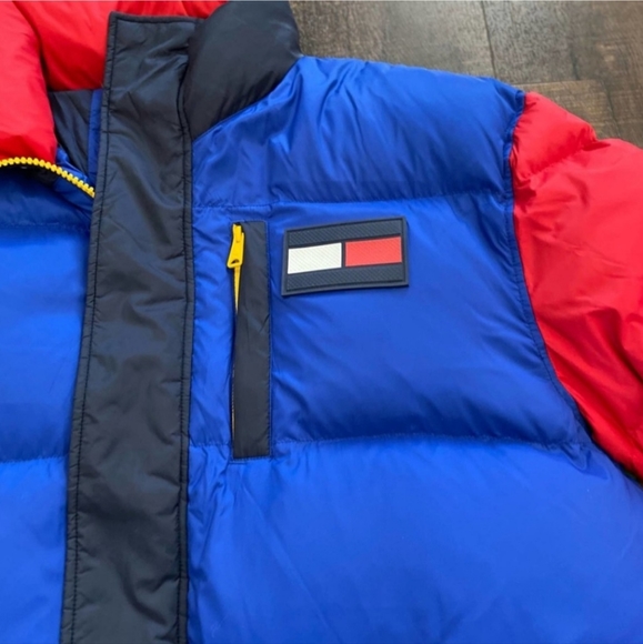 Tommy Hilfiger Wilson Colorblocked Down Puffer Jacket Size XXL - Picture 8 of 13